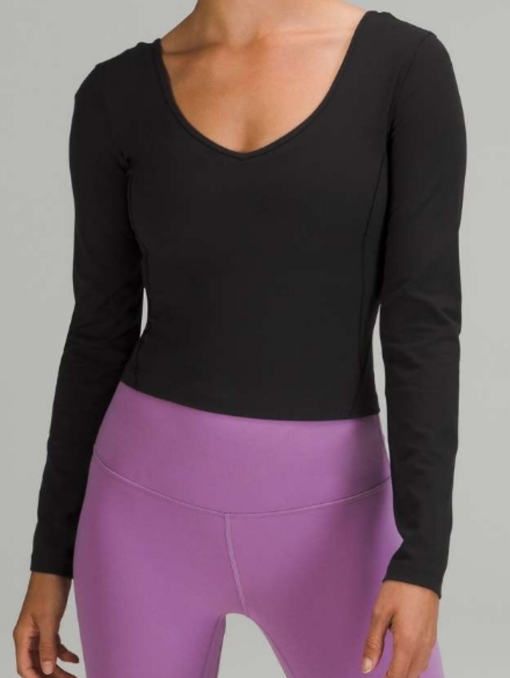 Lululemon Women's Align Long Sleeve Black Shirt sz 0